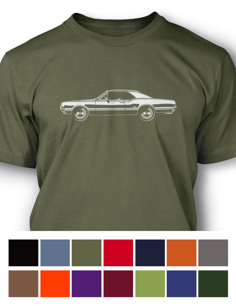 1966 Oldsmobile Cutlass Sports Coupe T-Shirt - Men - Side View