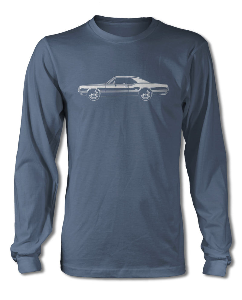 1966 Oldsmobile Cutlass Sports Coupe T-Shirt - Long Sleeves - Side View