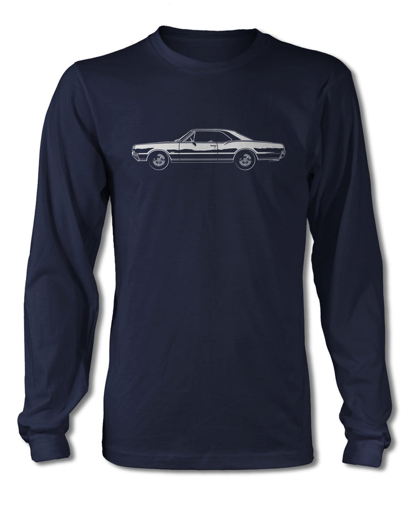 1967 Oldsmobile Cutlass 4-4-2 Coupe T-Shirt - Long Sleeves - Side View