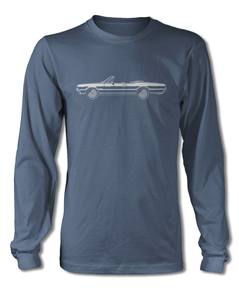 1967 Oldsmobile Cutlass Convertible T-Shirt - Long Sleeves - Side View