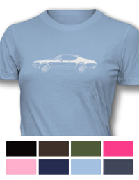 1968 Oldsmobile Cutlass S Holiday Coupe T-Shirt - Women - Side View