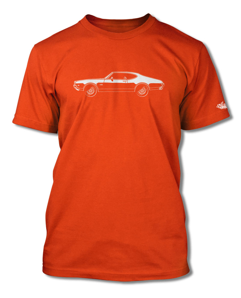 1969 Oldsmobile Cutlass 4-4-2 Holiday Coupe T-Shirt - Men - Side View