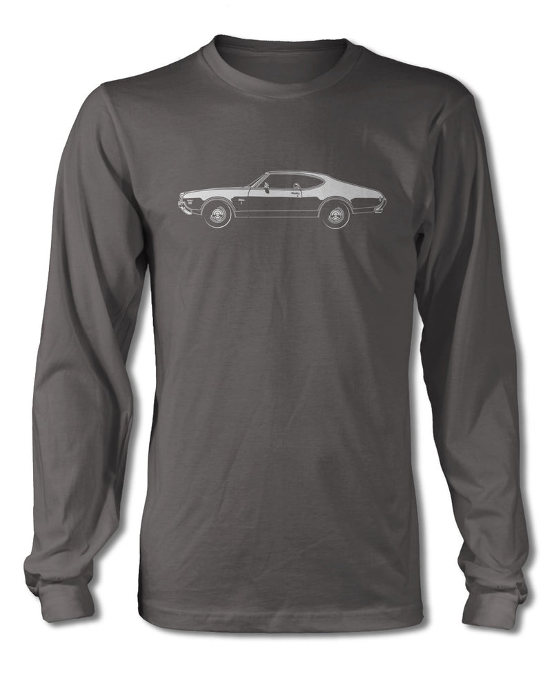 1969 Oldsmobile Cutlass W-31 Coupe T-Shirt - Long Sleeves - Side View