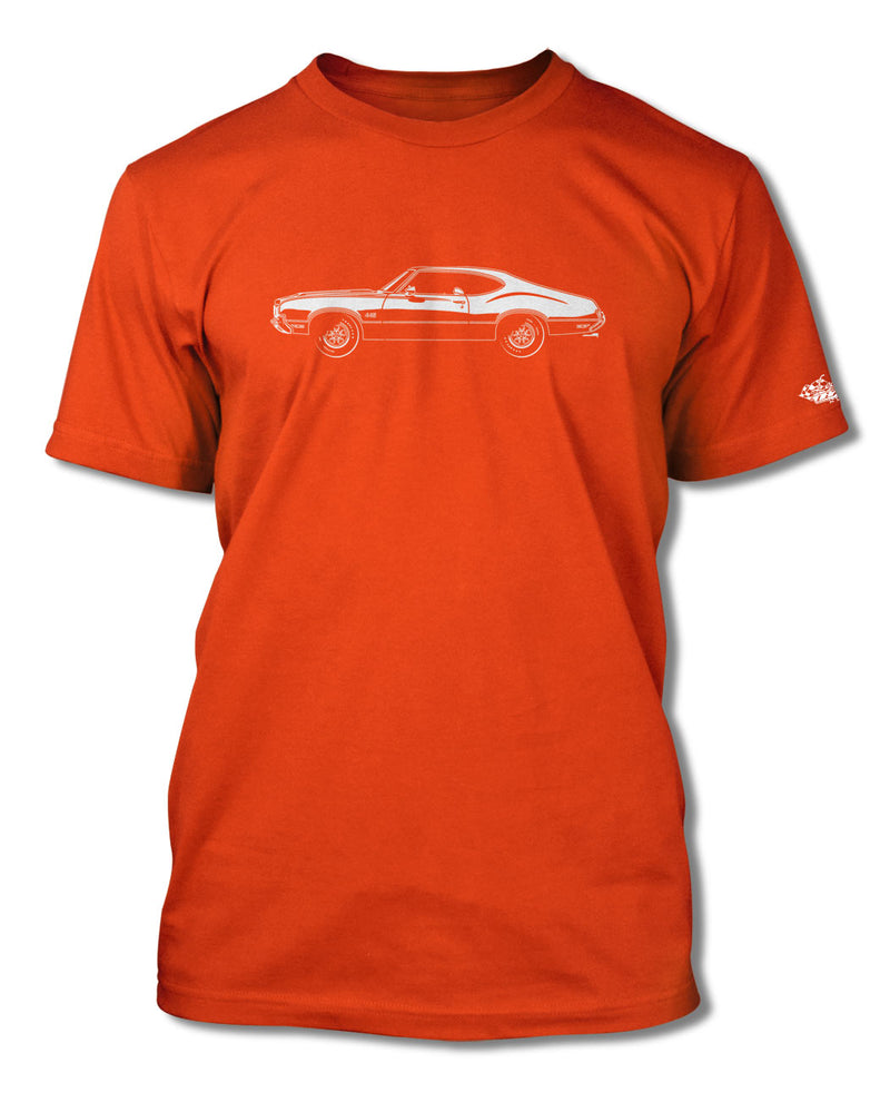 1970 Oldsmobile Cutlass 4-4-2 Holiday Coupe T-Shirt - Men - Side View