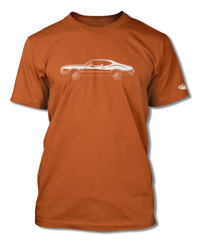 1970 Oldsmobile Cutlass 4-4-2 Holiday Coupe T-Shirt - Men - Side View