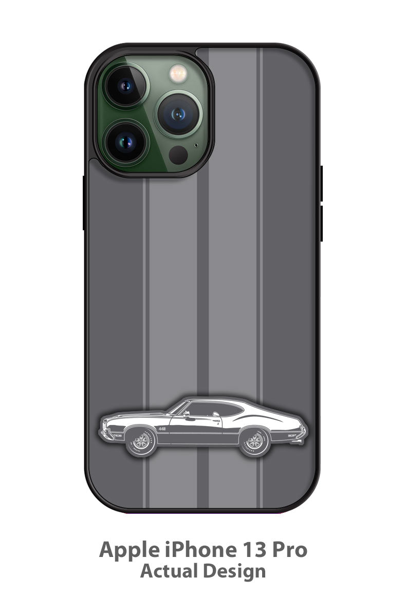 1970 Oldsmobile Cutlass 4-4-2 Holiday Coupe Smartphone Case - Racing Stripes