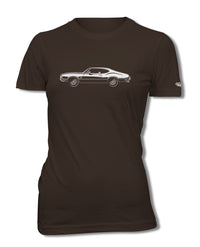 1970 Oldsmobile Cutlass 4-4-2 Holiday Coupe T-Shirt - Women - Side View