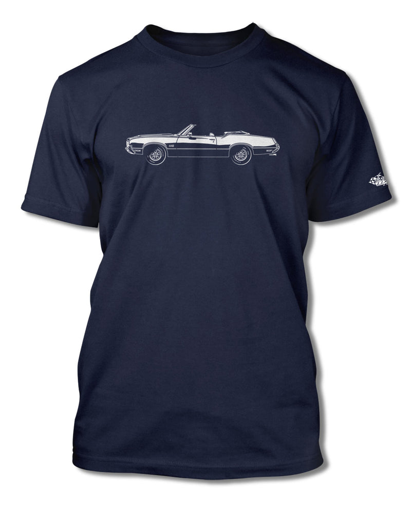 1970 Oldsmobile Cutlass 4-4-2 Convertible T-Shirt - Men - Side View