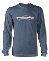 1970 Oldsmobile Cutlass 4-4-2 W-30 Holiday Coupe T-Shirt - Long Sleeves - Side View