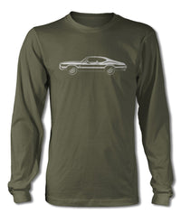 1970 Oldsmobile Cutlass 4-4-2 W-30 Holiday Coupe T-Shirt - Long Sleeves - Side View