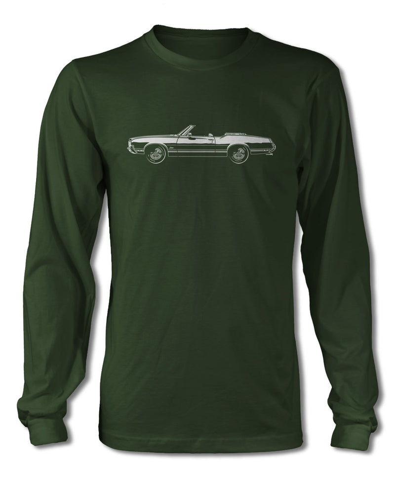 1970 Oldsmobile Cutlass Supreme Convertible T-Shirt - Long Sleeves - Side View