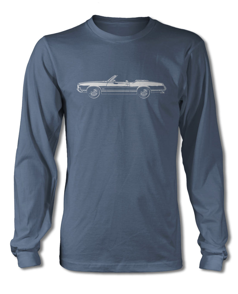 1970 Oldsmobile Cutlass Supreme Convertible T-Shirt - Long Sleeves - Side View