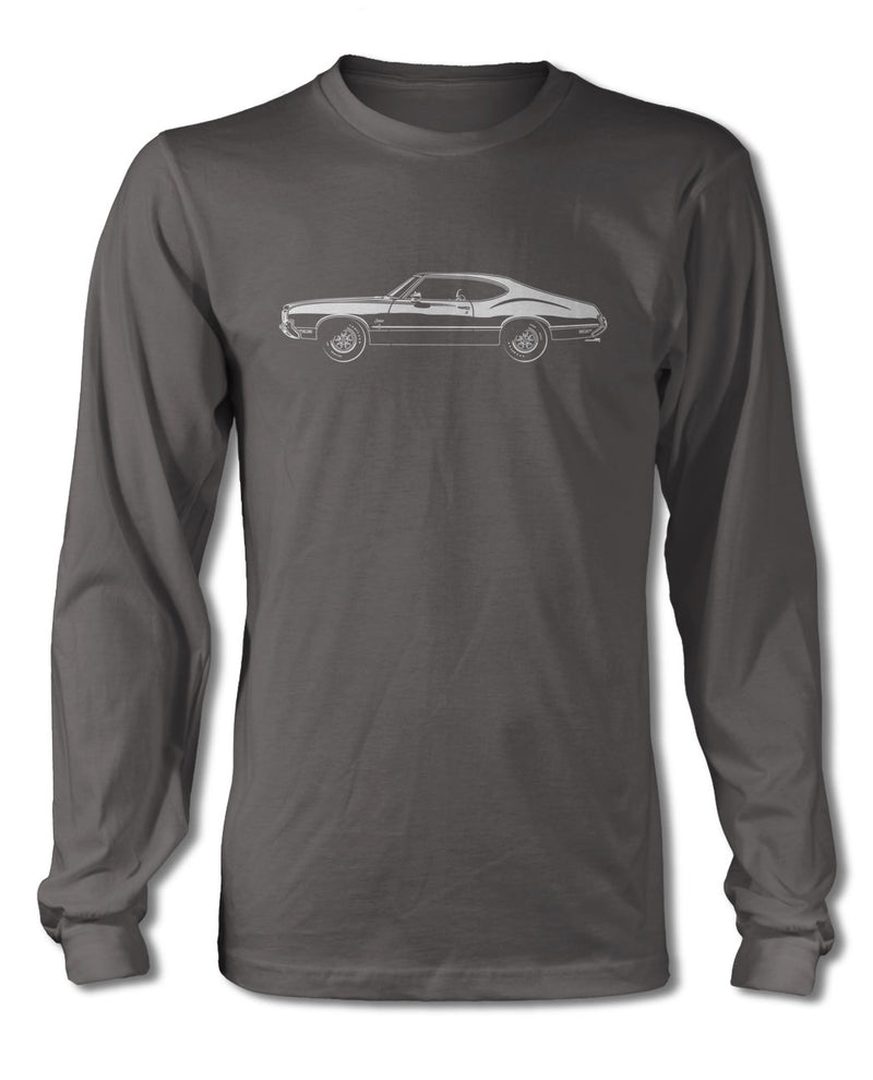 1970 Oldsmobile Cutlass S Holiday Coupe T-Shirt - Long Sleeves - Side View