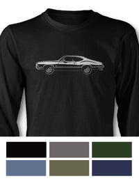 1970 Oldsmobile Cutlass S Holiday Coupe T-Shirt - Long Sleeves - Side View