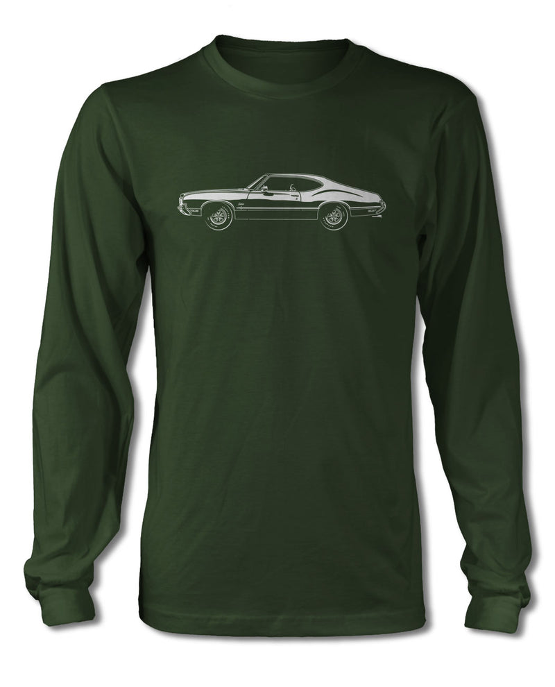 1970 Oldsmobile Cutlass S Holiday Coupe T-Shirt - Long Sleeves - Side View