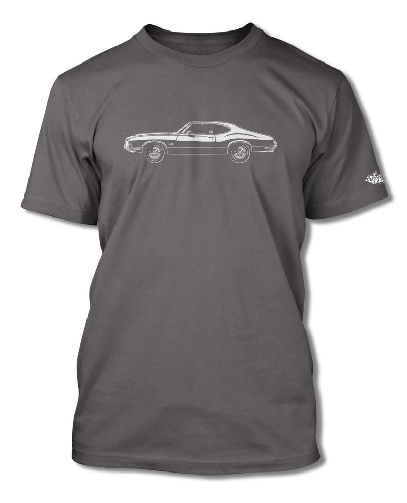 1971 Oldsmobile Cutlass 4-4-2 Holiday Coupe T-Shirt - Men - Side View