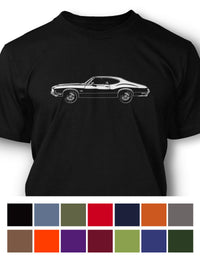 1971 Oldsmobile Cutlass 4-4-2 Holiday Coupe T-Shirt - Men - Side View