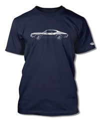 1971 Oldsmobile Cutlass 4-4-2 Holiday Coupe T-Shirt - Men - Side View