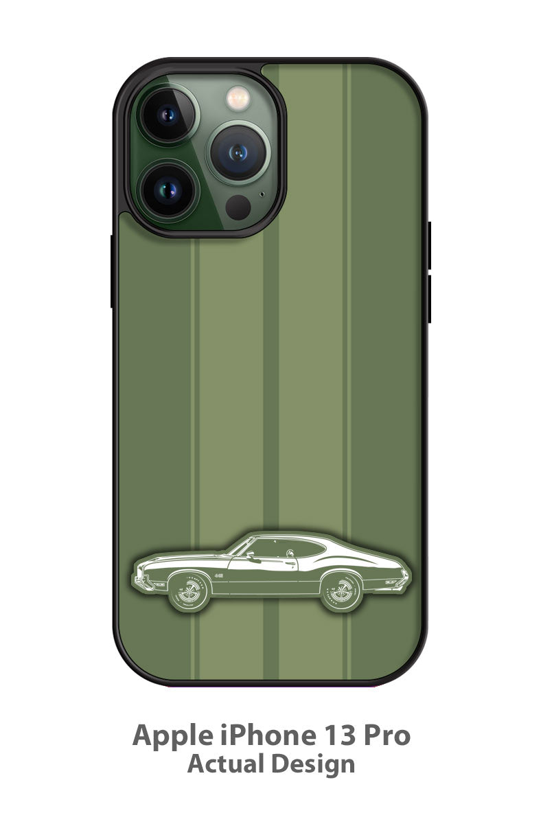 1971 Oldsmobile Cutlass 4-4-2 Holiday Coupe Smartphone Case - Racing Stripes