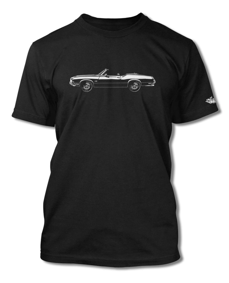 1971 Oldsmobile Cutlass 4-4-2 Convertible T-Shirt - Men - Side View