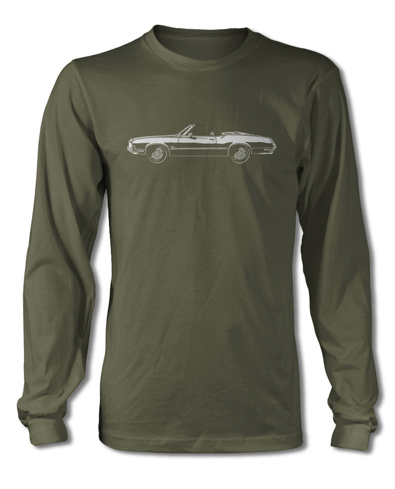 1971 Oldsmobile Cutlass Supreme Convertible T-Shirt - Long Sleeves - Side View