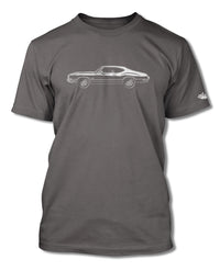 1972 Oldsmobile Cutlass 4-4-2 Coupe T-Shirt - Men - Side View