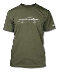 1972 Oldsmobile Cutlass 4-4-2 Coupe T-Shirt - Men - Side View