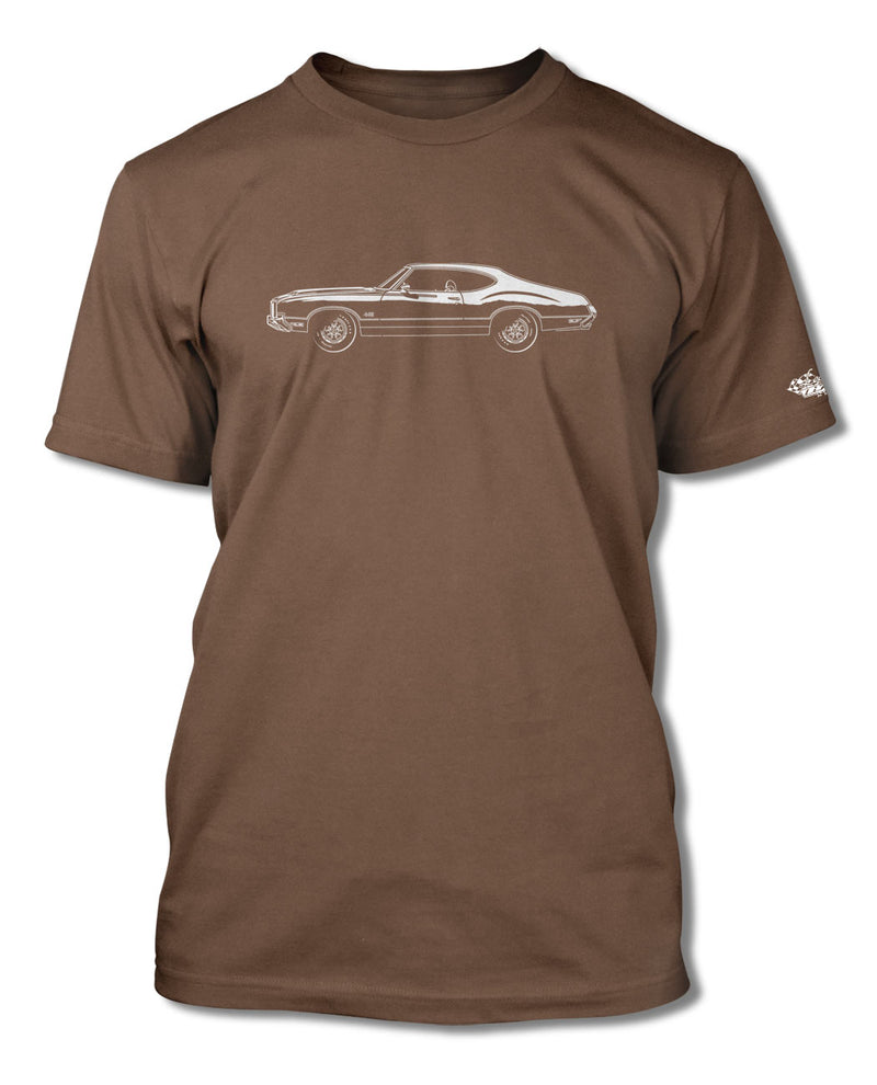 1972 Oldsmobile Cutlass 4-4-2 Coupe T-Shirt - Men - Side View