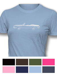 1972 Oldsmobile Cutlass 4-4-2 Convertible T-Shirt - Women - Side View