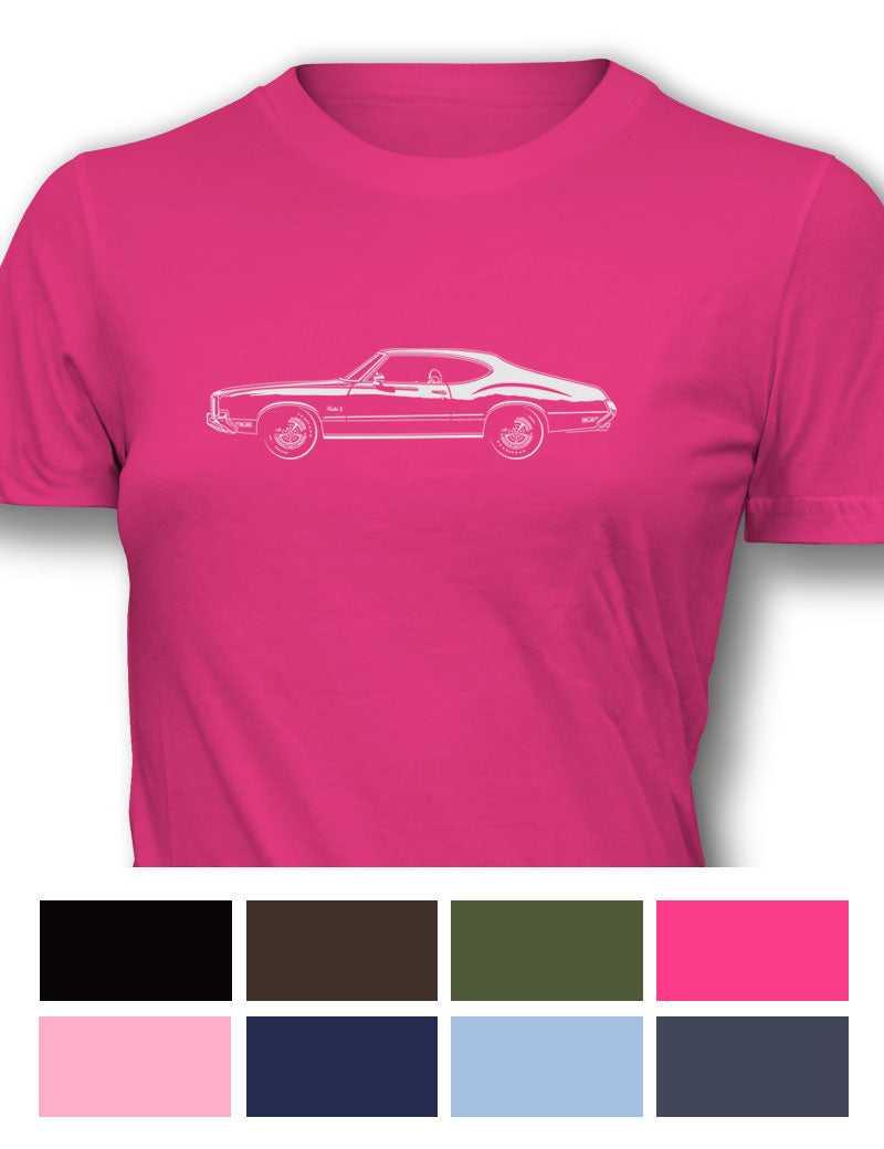 1972 Oldsmobile Cutlass S Coupe T-Shirt - Women - Side View