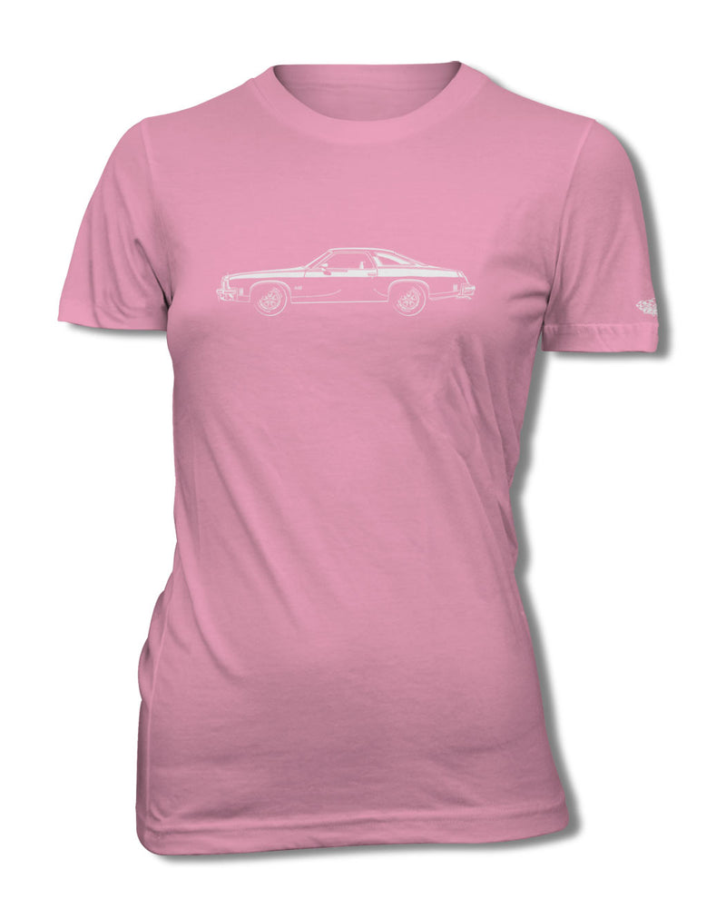 1974 Oldsmobile Cutlass 4-4-2 Coupe T-Shirt - Women - Side View