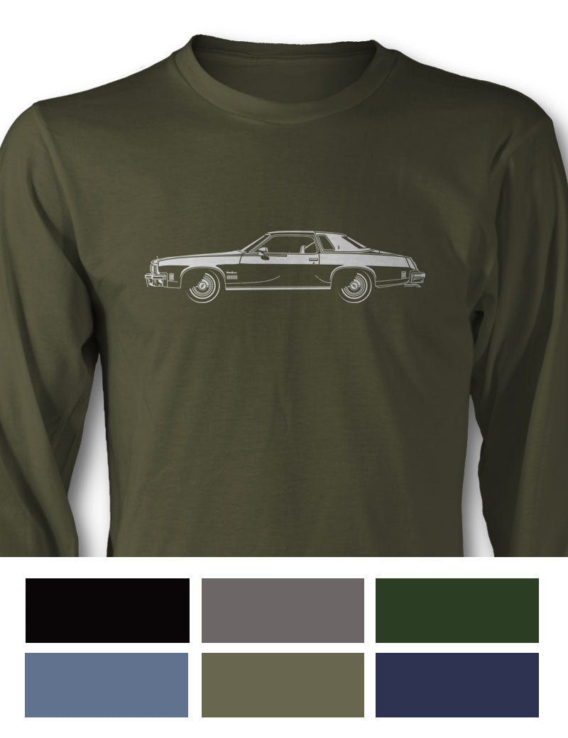 1975 Oldsmobile Cutlass Supreme Coupe T-Shirt - Long Sleeves - Side View