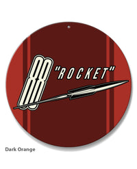 Oldsmobile 88 Rocket Emblem 1952 - Round Aluminum Sign - Vintage Emblem