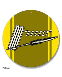 Oldsmobile 88 Rocket Emblem 1952 - Round Aluminum Sign - Vintage Emblem