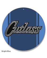 Oldsmobile Cutlass Emblem 1970 Round Aluminum Sign