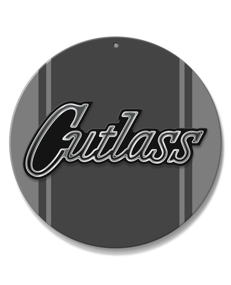 Oldsmobile Cutlass Emblem 1970 Round Aluminum Sign