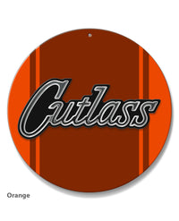 Oldsmobile Cutlass Emblem 1970 Round Aluminum Sign