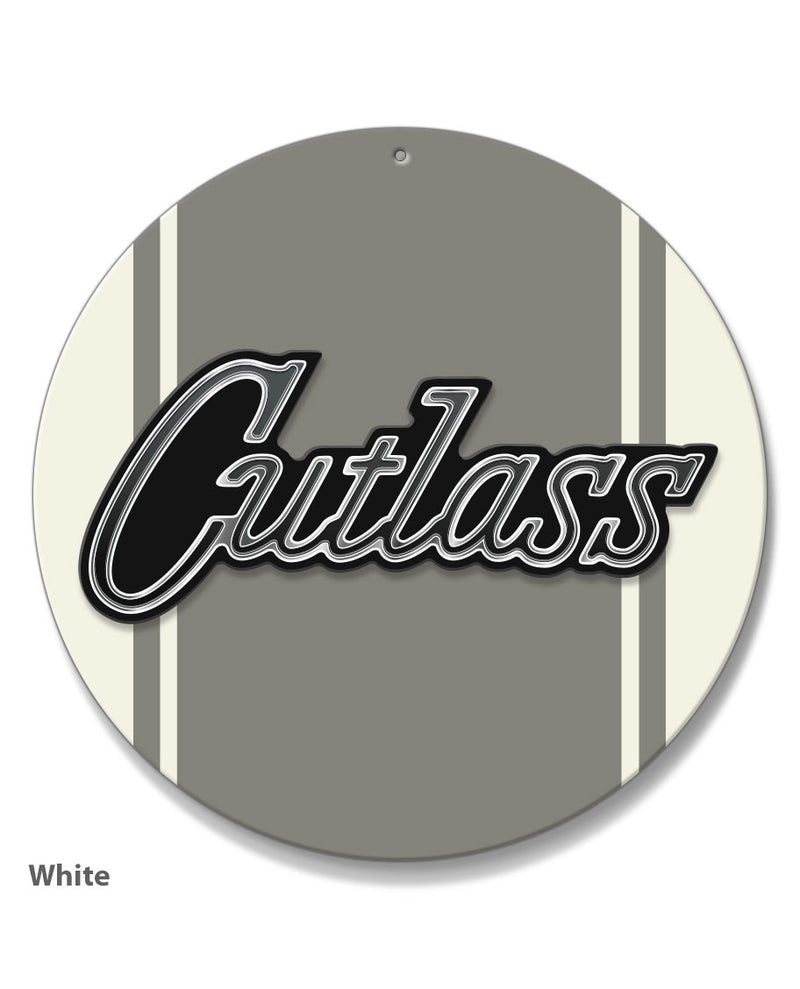 Oldsmobile Cutlass Emblem 1970 Round Aluminum Sign