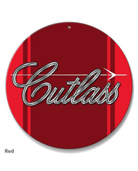 Oldsmobile Cutlass Emblem 1971 - 1977 Round Aluminum Sign