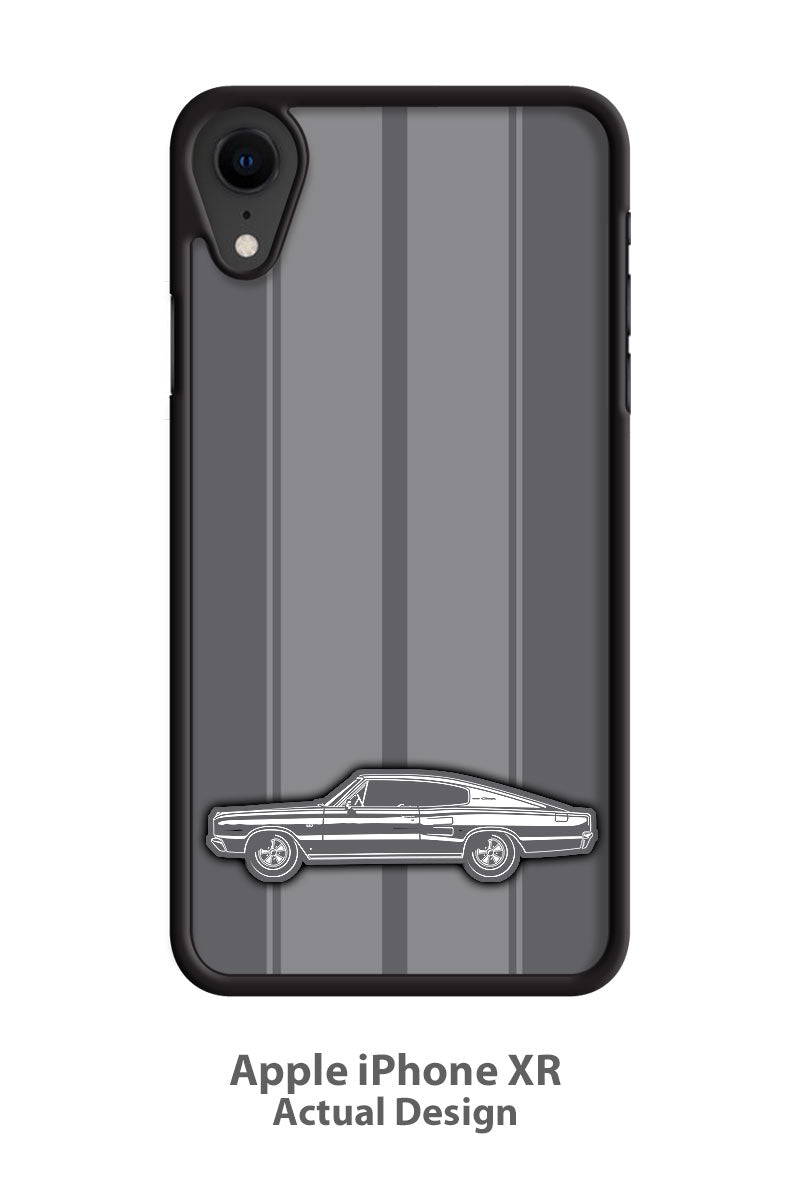 1968 Dodge Coronet RT with Stripes Convertible Smartphone Case - Racing Stripes