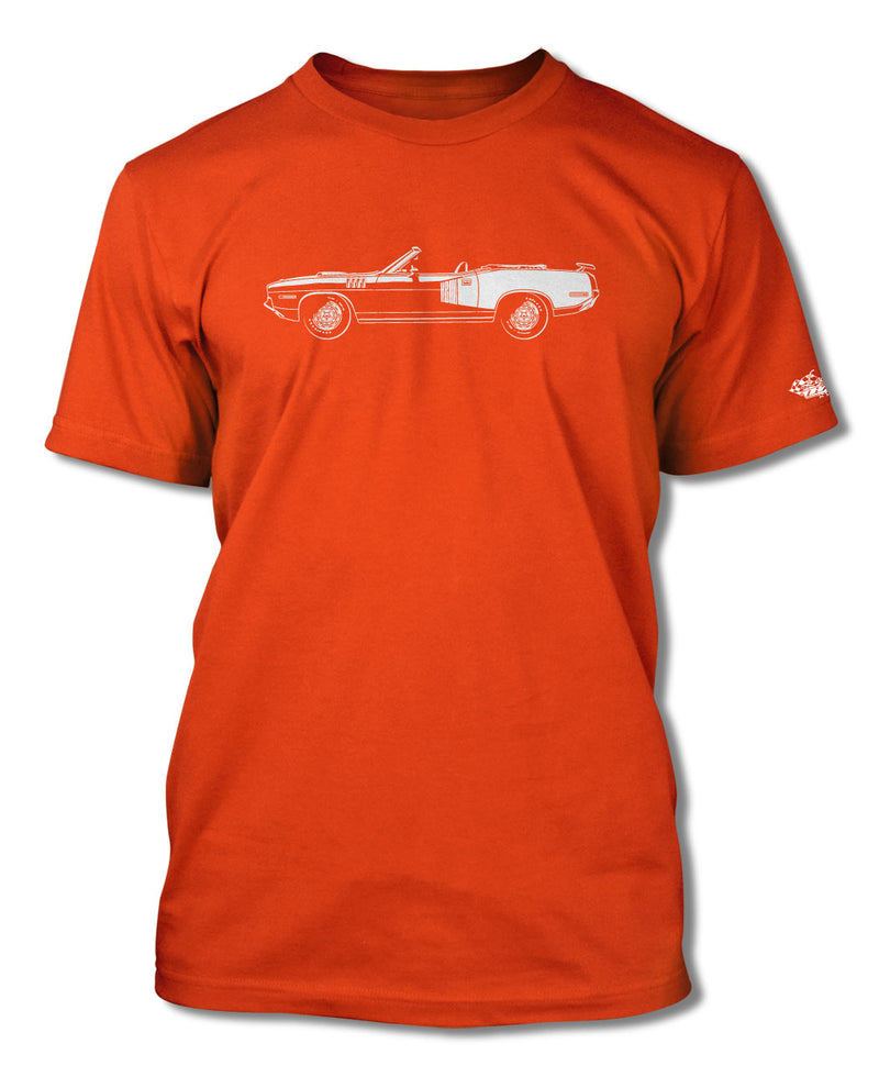 1971 Plymouth Barracuda 'Cuda 426 HEMI Convertible T-Shirt - Men - Side View