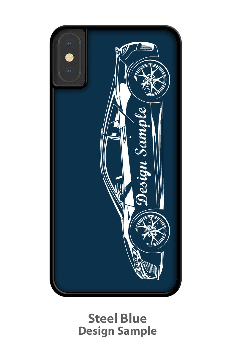 1969 Dodge Charger RT With Stripes Coupe Smartphone Case - Side View